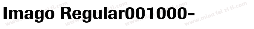 Imago Regular001000字体转换
